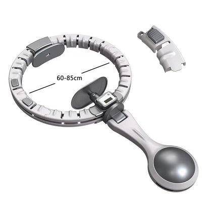 Vibe Geeks 360 Degree Smart Infinity Intelligent Hula Hoop - Gray 1 Adjustable Suction