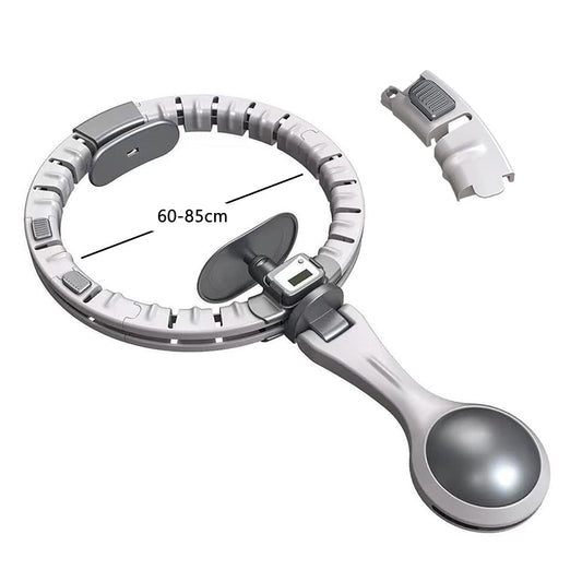 Vibe Geeks 360 Degree Smart Infinity Intelligent Hula Hoop - Gray 1 Adjustable Suction