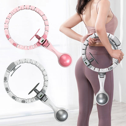 Vibe Geeks 360 Degree Smart Infinity Intelligent Hula Hoop - Gray 2  Adjustable Suction