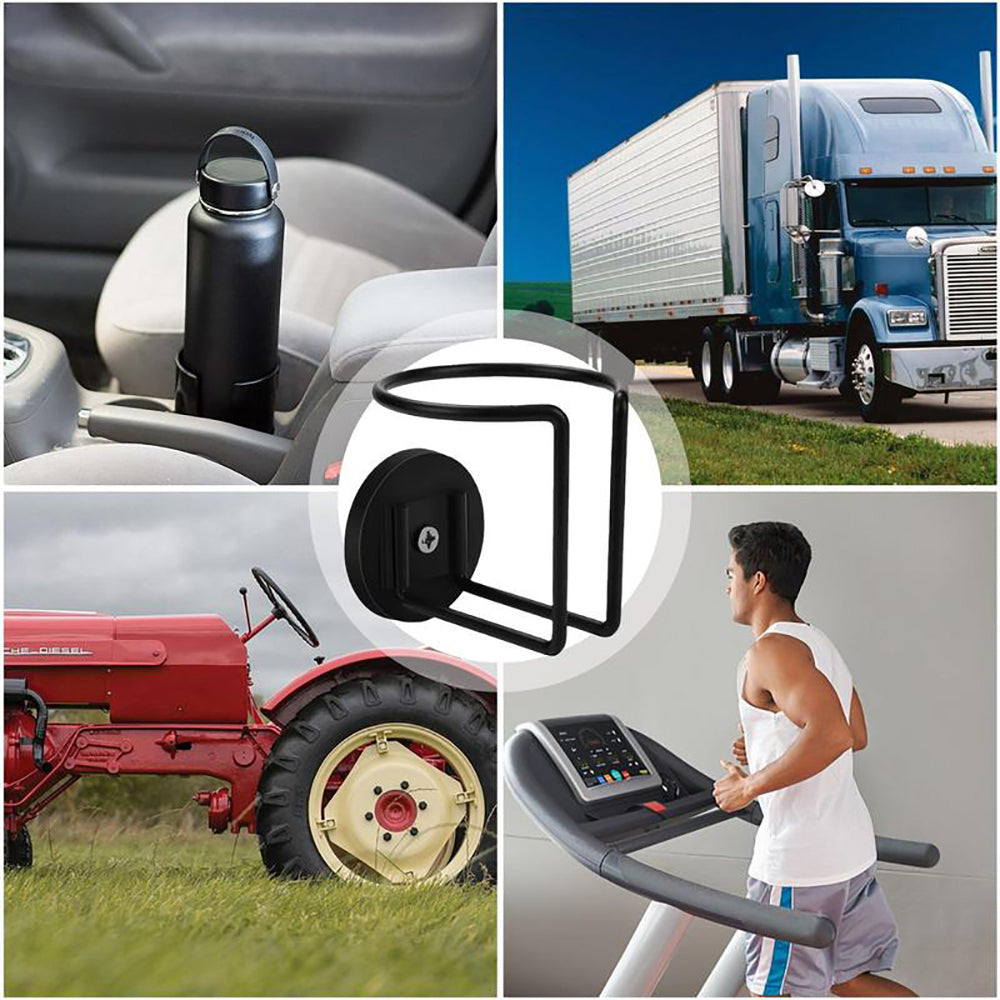 Vibe Geeks Stainless Steel Magnetic Cup Holder Caddy Drink Holder for Tractor Lawn Mower Truck - 1 Pack