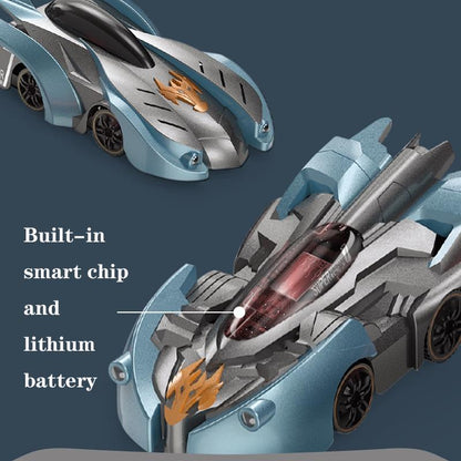 Electric Remote Control Wall Climbing Car for Kids - Mini Toy - Blue Lightning Watch Rc Edition