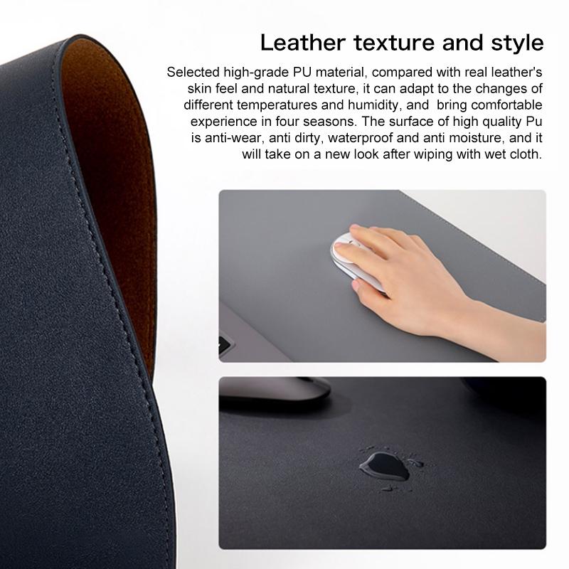 Waterproof Non Slip Desk Pad For Large Mice - Grey