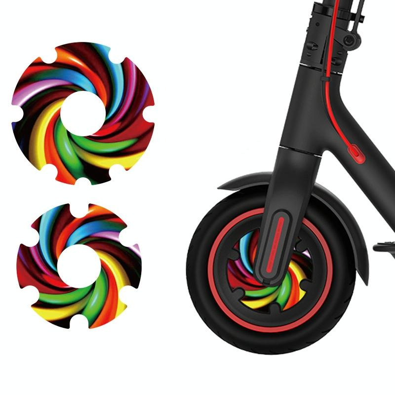 Waterproof Sticker for Xiaomi M365 Scooter Motor - 1 Pair - Colorful 9