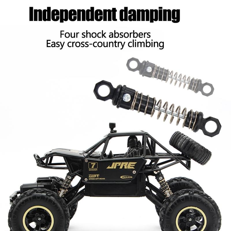 Off-road Climbing Car with 2.4ghz Remote Control and Double Motors - Gold