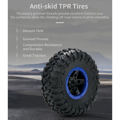 Alloy Climbing Car - 1 14 4wd Remote Control - Blue