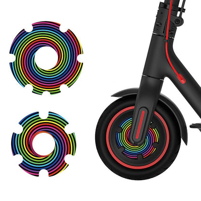 Waterproof Sticker for Xiaomi M365 Scooter Motor - 1 Pair - Colorful 12