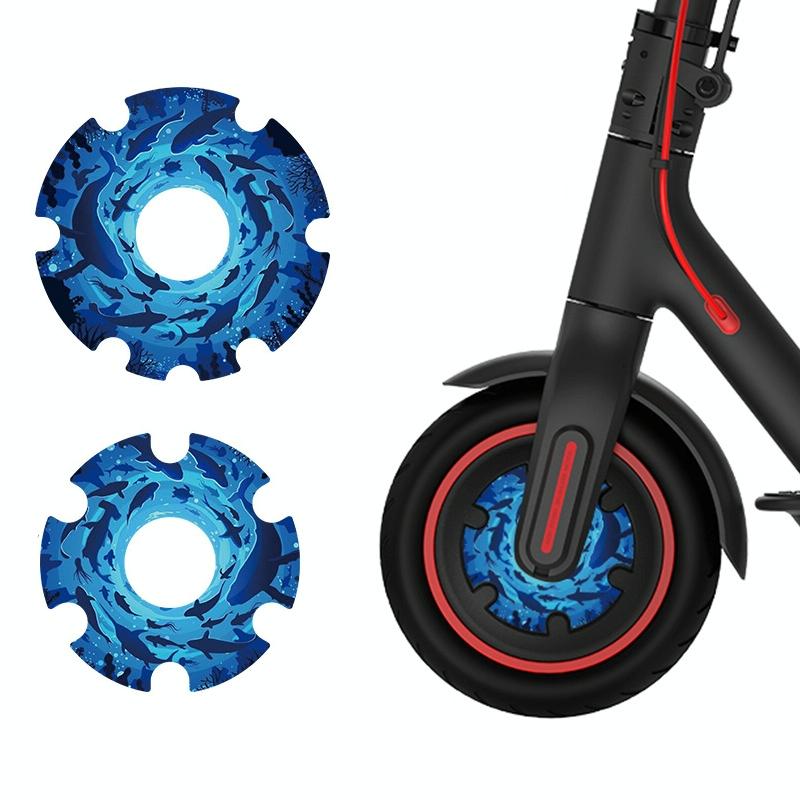 Waterproof Sticker for Xiaomi M365 Scooter Motor - 1 Pair - Colorful 12