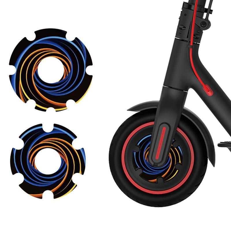 Waterproof Sticker for Xiaomi M365 Scooter Motor - 1 Pair - Colorful 12