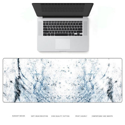 Marble Rubber Mouse Pad Durable & Stylish - Blue Crystal Marble