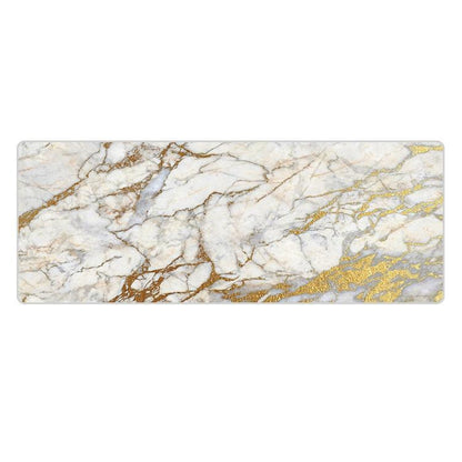 Marble Rubber Mouse Pad Durable & Stylish - Black Gold Marble