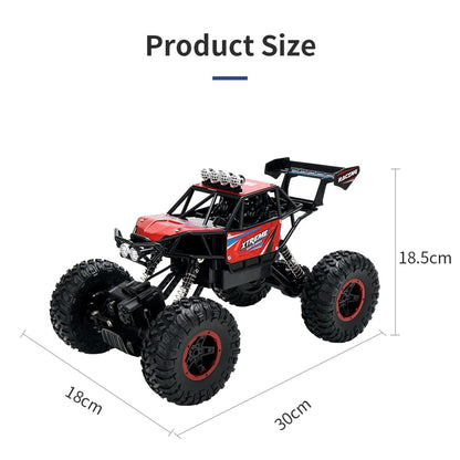 Alloy Climbing Car - 1 14 4wd Remote Control - Red