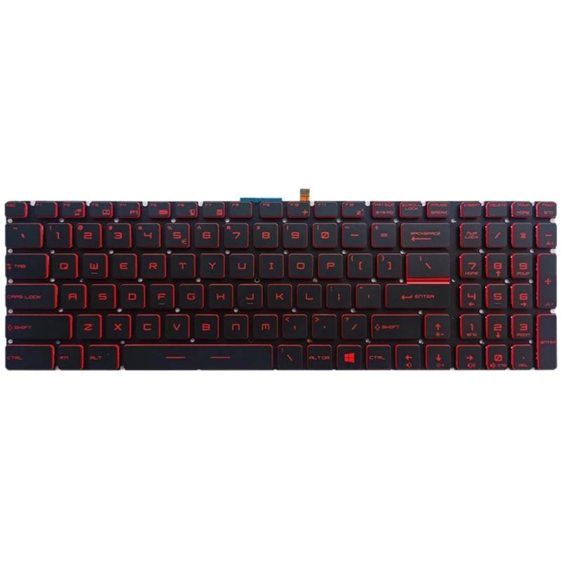 Backlit Keyboard for Msi Gt / Gs / Gl / Gp / Gt72s - Red