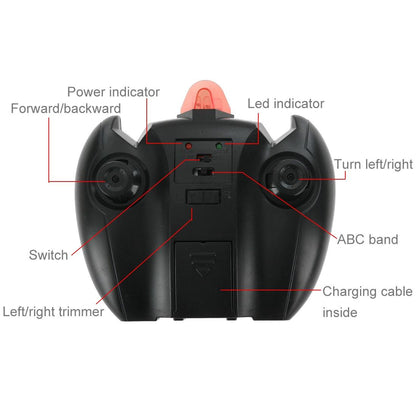 Superior Infrared Remote Control Wall Climbing Stunt Car - Red