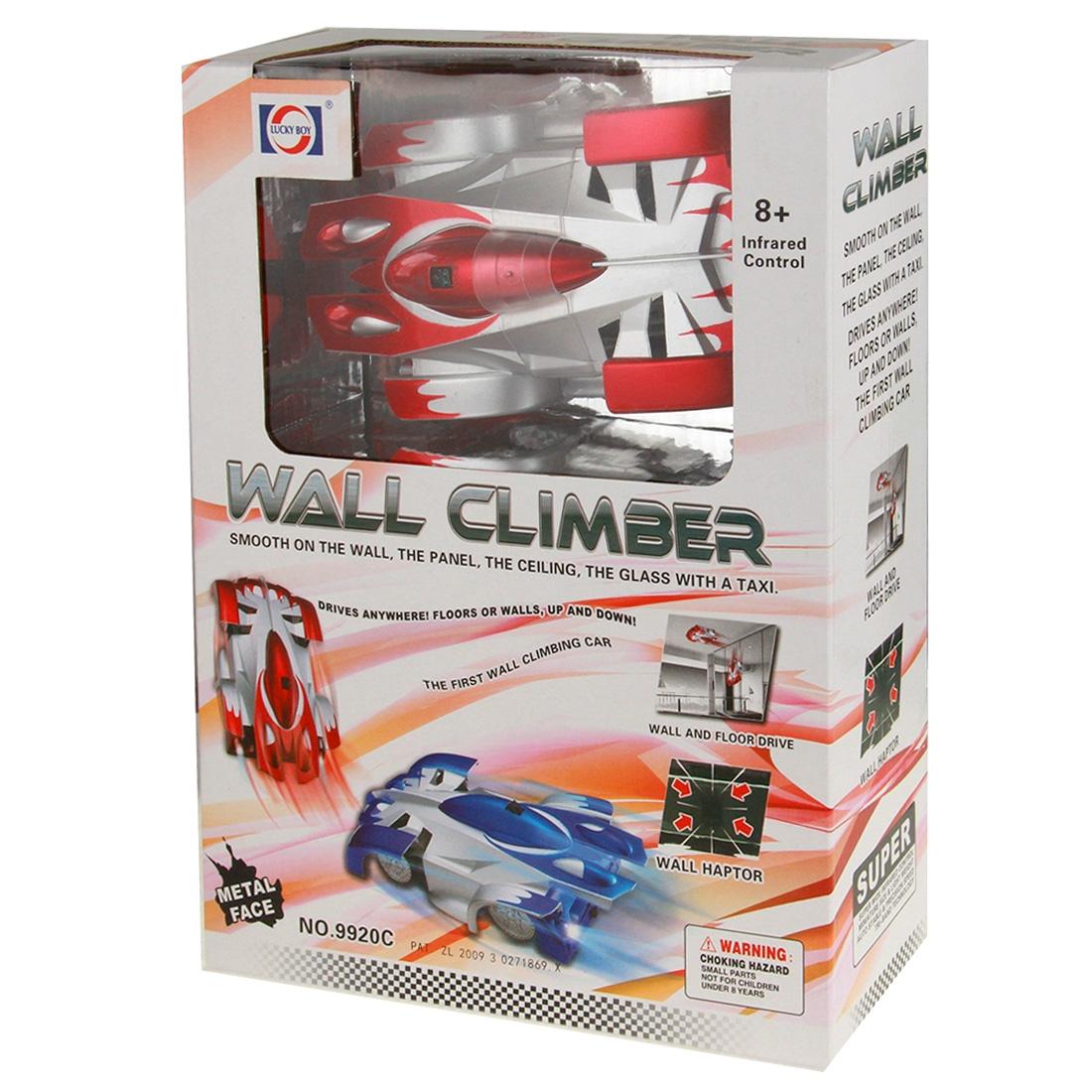 Superior Infrared Remote Control Wall Climbing Stunt Car - Red