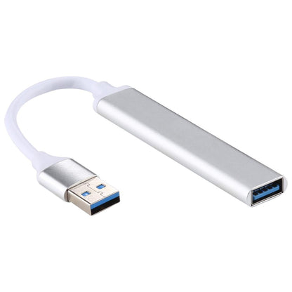 Aluminum Usb 3.0 + 2.0 Hub Adapter Silver