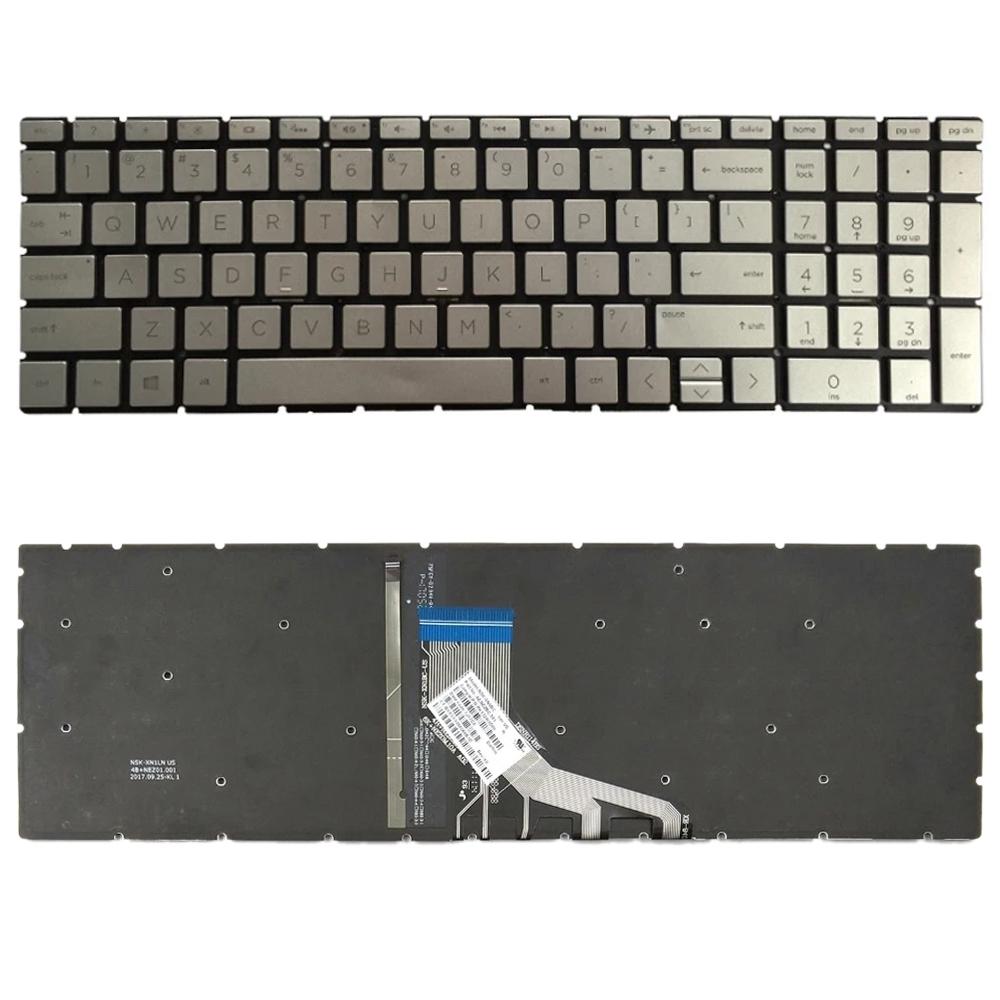 Backlit us Keyboard for Hp 15-da / Db Series - Silver