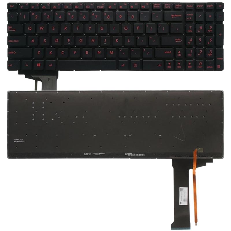Backlit Keyboard for Asus Gl552 and N552 Series - Silver