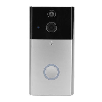 Hd 720P Security Camera Smart Wifi Video Doorbell Intercom Support Tf Card & Infrared Night Vision & Motion Detection App For Ios And Android - Silver