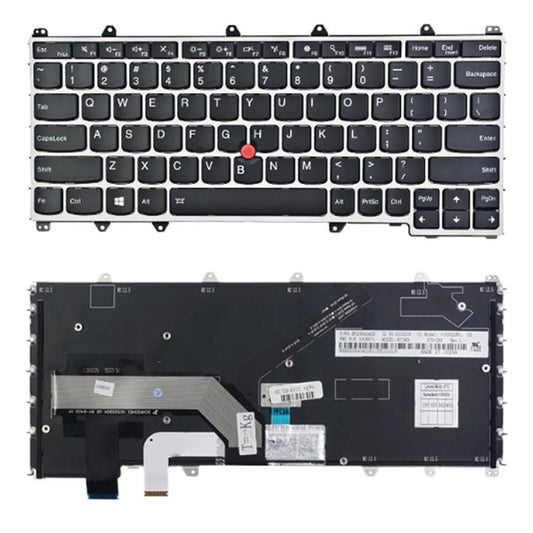 Backlit us Keyboard for Lenovo Thinkpad Yoga 260 / 370 / X380 - Silver