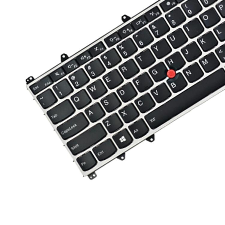 Backlit us Keyboard for Lenovo Thinkpad Yoga 260 / 370 / X380 - Silver