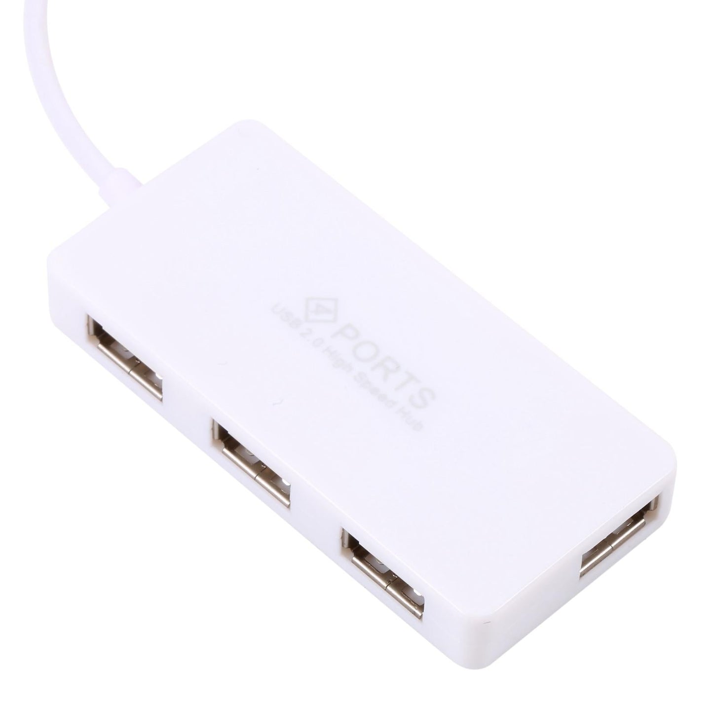 4-Port Usb 2.0 Hub Easy Plug & Play White