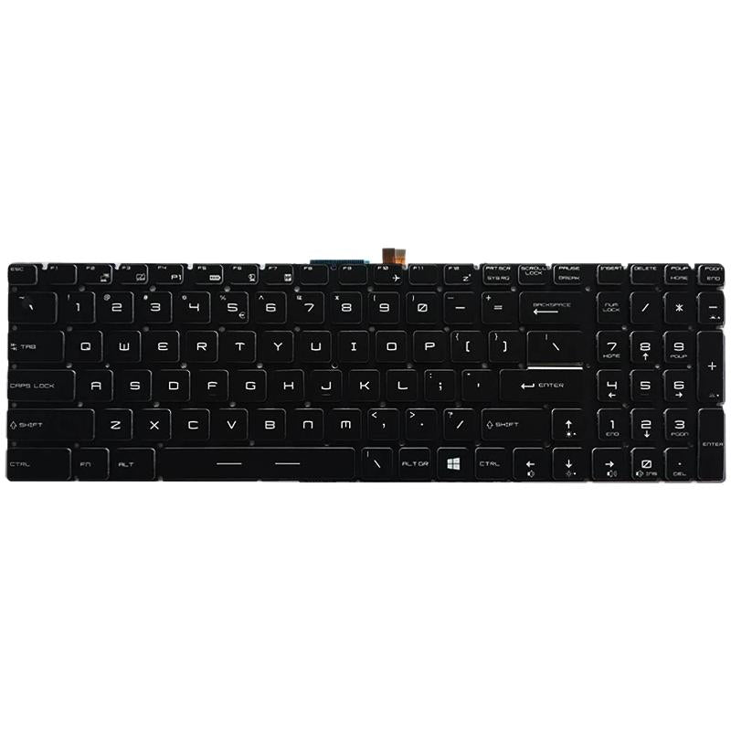 Backlit Keyboard for Msi Gt / Gs / Gl / Gp / Gt72s - White