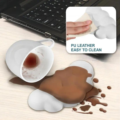 Memory Foam Keyboard Wrist Rest For Office Desktop - White