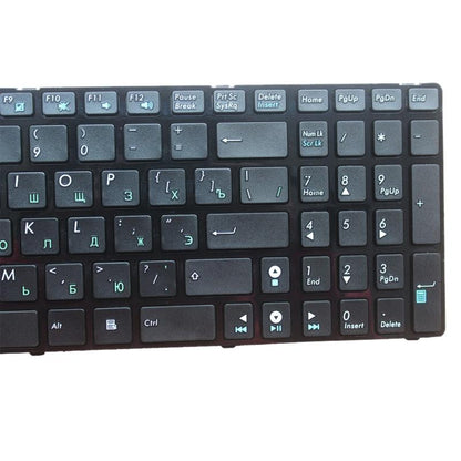 Russian Keyboard for Asus K52 K53s X61 N61 G60 G51 - Black - White