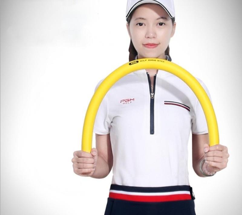Versatile Golf Training Stick for Flexibility - 80 x 3cm Lightweight - Yellow
