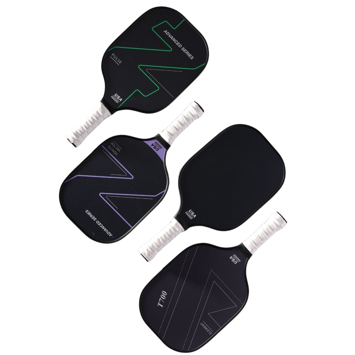 4x Graphite Carbon Fiber Pickleball Paddles Pickle Ball Racket Racquet Bulk