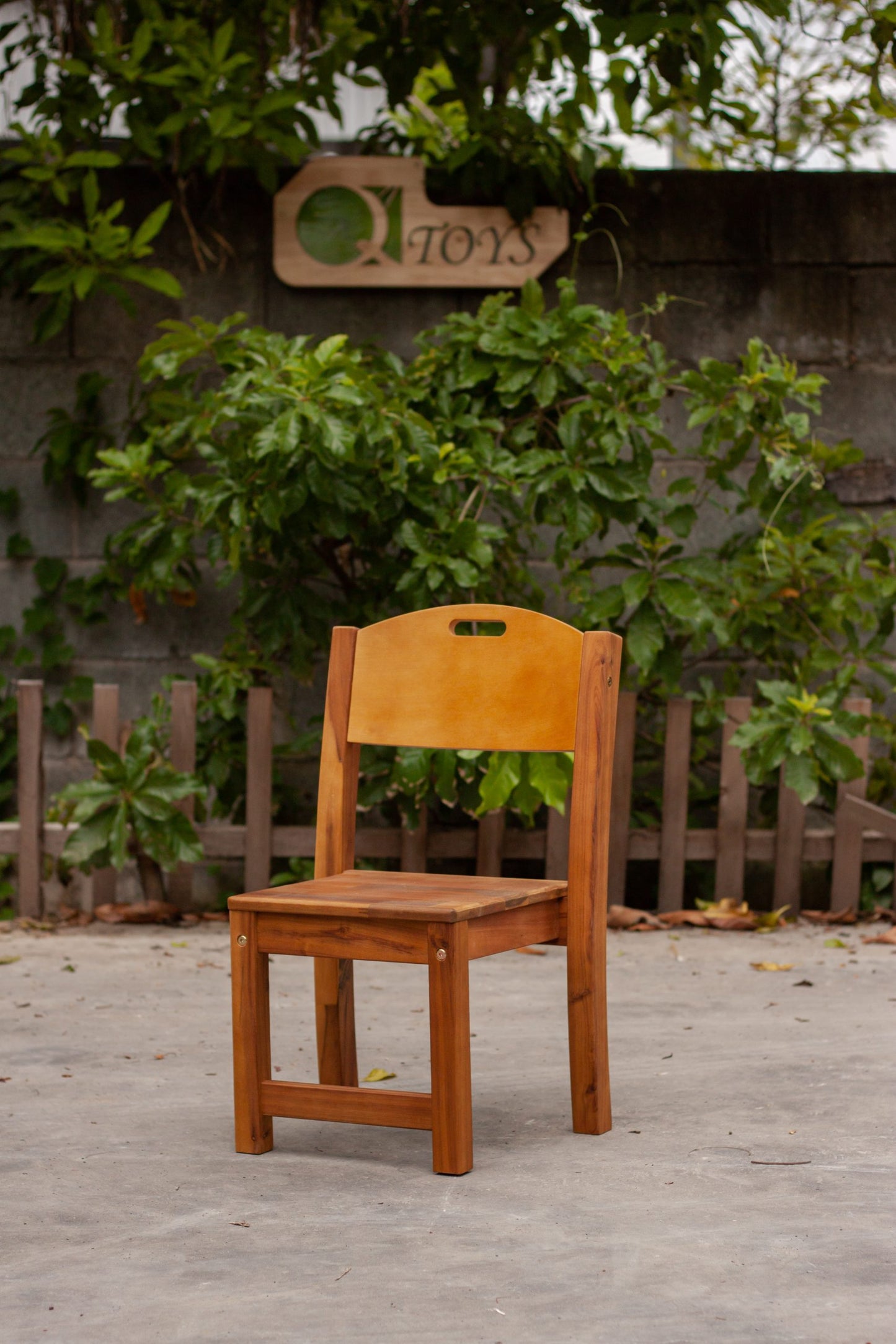 2 x Acacia Stacking Chair
