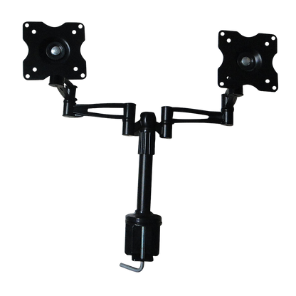 Two-Screen 10-25" Desk Monitor TV Plasma LED LCD Work Mount