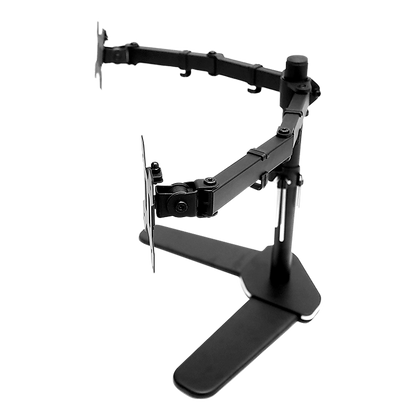 13"-27" Dual Screen Monitor Stand TV Bracket Computer Display Desk Mount Holder