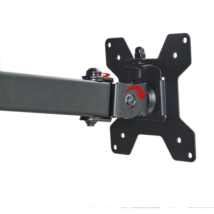 Dual LCD Monitor Desk Mount Stand Adjustable Fits 2 Screens Up To 27"