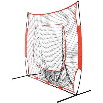 Portable Baseball Training Net Stand Softball Practice Sports Tennis