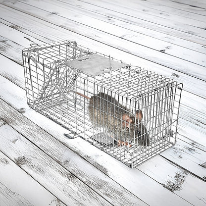 Trap Humane Possum Cage Live Animal Safe Catch Rabbit Cat Hare Fox Bird
