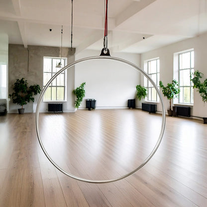 Aerial Yoga Hoop 90CM Lyra Hoop Circus Single Point Aerial Ring Set