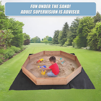 Kids Sand Pit Large Octagonal Wooden Sandpit