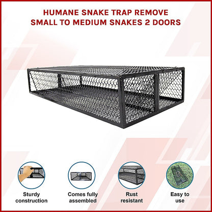 Humane Snake Trap Remove Small to Medium Snakes 2 Doors