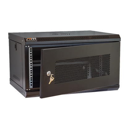 19" 6U Wall Mount Network DVR NVR Data Cabinet Enclosure