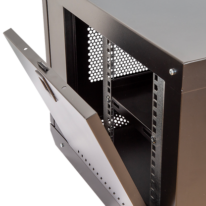 19" 6U Wall Mount Network DVR NVR Data Cabinet Enclosure