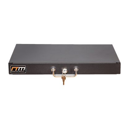 1U Locking Rack Mount Drawer Secure Steel Storage for 19" Network Server