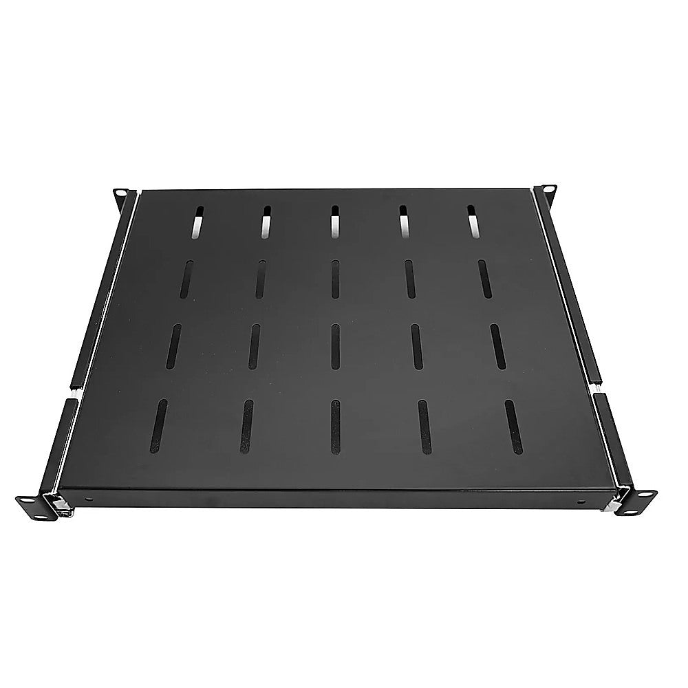 Sliding Rack Server Shelf For Rack 1U 19" 4 Post Rack Mount-Adjustable 15"-22"