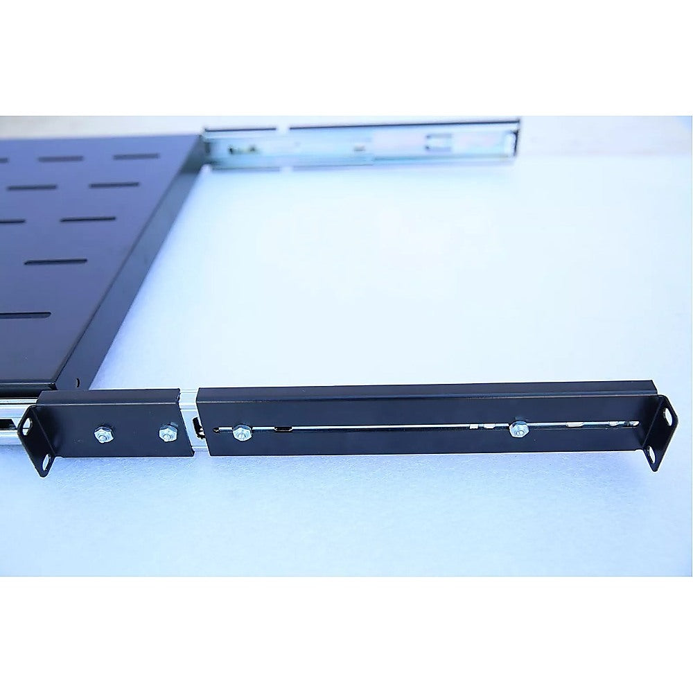Sliding Rack Server Shelf For Rack 1U 19" 4 Post Rack Mount-Adjustable 15"-22"