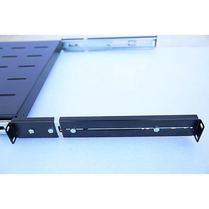 Sliding Rack Server Shelf For Rack 1U 19" 4 Post Rack Mount-Adjustable 15"-22"
