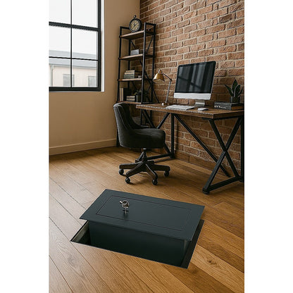 Underfloor Concealed Safe with Key – Heavy Duty Hidden Security Box