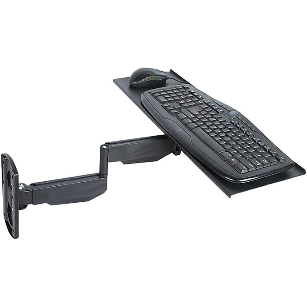 Wall Mount Keyboard Tray – Adjustable Folding Arm Workstation
