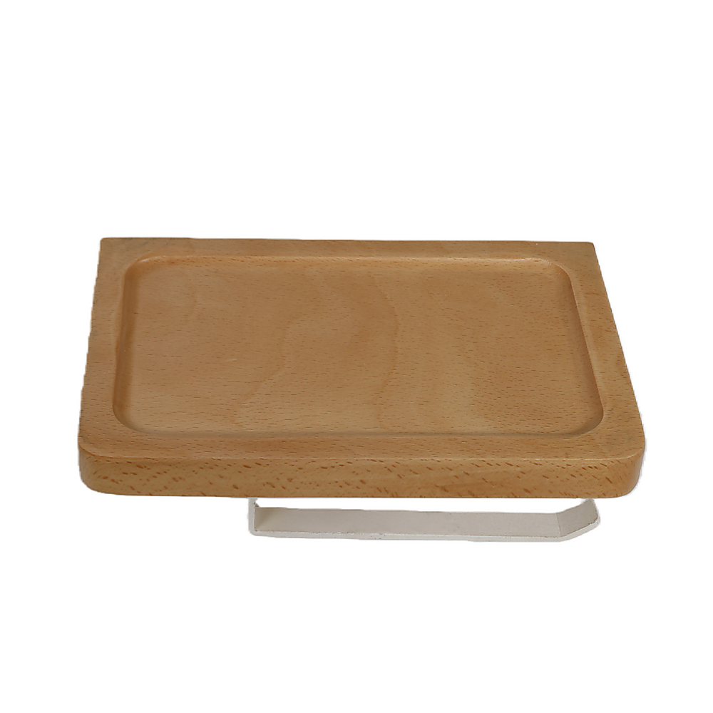 Toilet Paper Holder with Shelf Wall Mounted Bathroom Storage