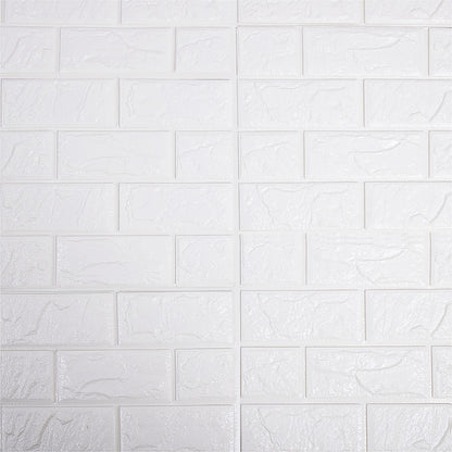 3D Brick Wall Tile Stickers 60x30cm – 50 Pack Peel & Stick Wallpaper