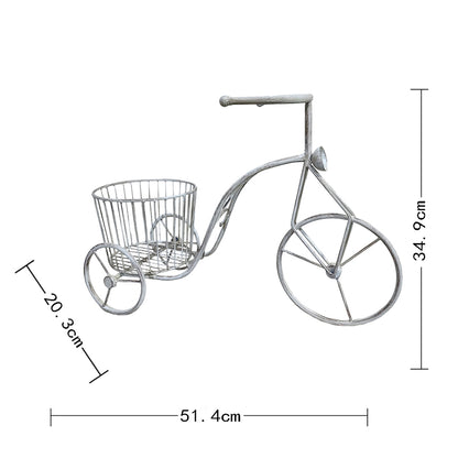 Country Garden Traingle w Basket Planter 35cm